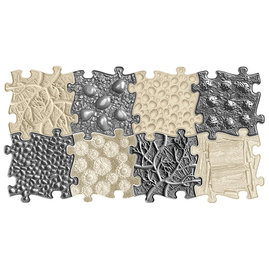 Muffik Orthopedic Sensory Structure Mats Desert Set - 8 pieces for tactile perception