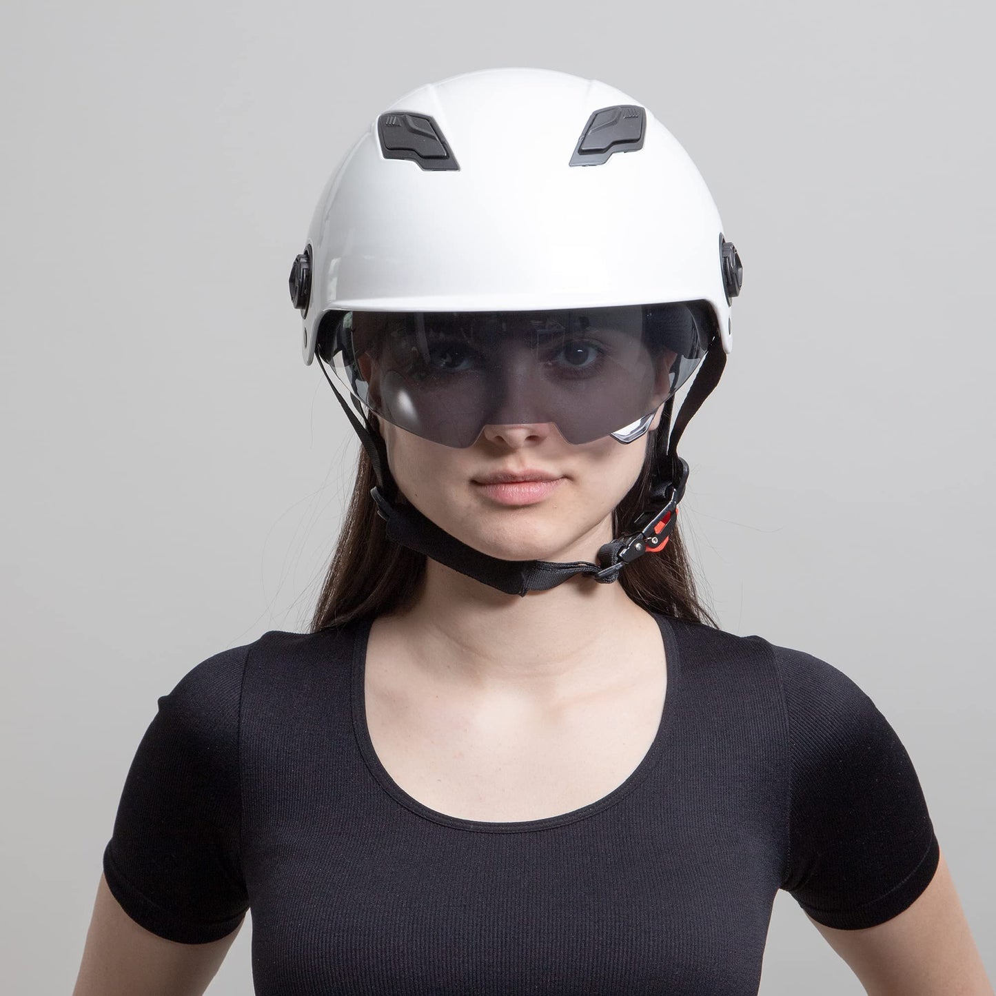 Westt scooter helmet bicycle helmet skate helmet for men and women E scooter helmet E-bike helmet roller helmet with tinted sun visor for teenagers and adults