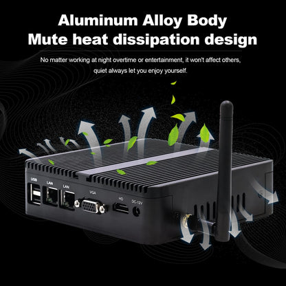 WEIDIAN Industrial PC Fanless Mini PC Celeron J4125, 8GB RAM 128GB SSD, 2RS232 COM, 2Gigabit LAN, HD+VGA, Win11 Fanless Industrial Fanless Embedded Mini Computer Linux Auto Power On.