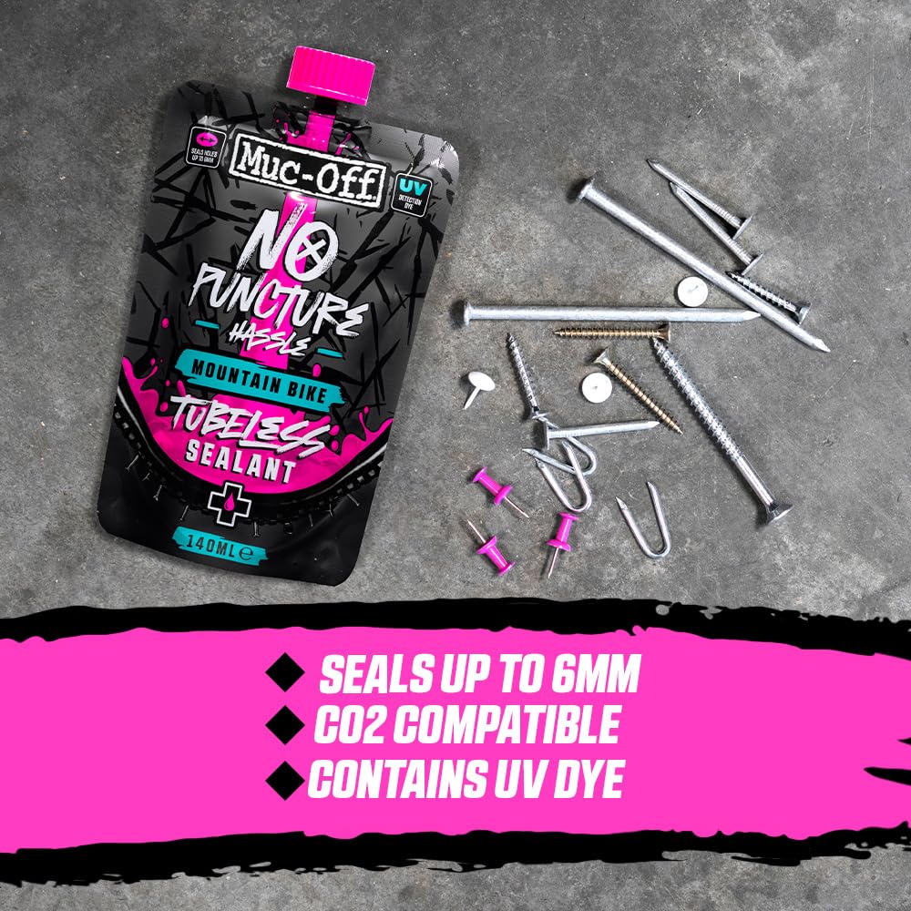 Muc-Off 822 Puncture Trouble 1L, Pink, 1 Liter
