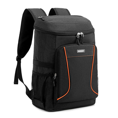 Estarer 35L Cooler Backpack Picnic Bag Waterproof Backpack with Bottle Opener for Camping, Hiking, and Beach, Black