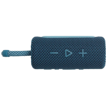JBL GO 3 small Bluetooth speaker in blue - Waterproof, portable speaker for on-the-go - Up to 5h playback time with just one battery charge