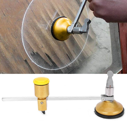 Glass cutter, 360° rotation glass circle cutter compass 40 cm diameter Adjustable circular cutting tool, glass tool