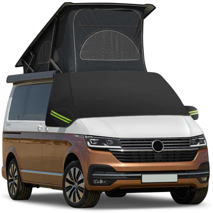 Opaltool Car Windshield Cover for VW T6, 600D Front Windshield Cover Front Windshield Wrap Cover Waterproof Weatherproof Anti-Frost Windshield Cover Windshield Cover