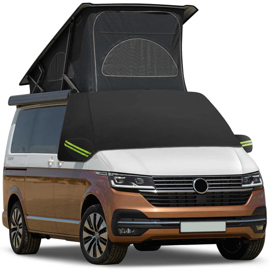 Opaltool Car Windshield Cover for VW T6, 600D Front Windshield Cover Front Windshield Wrap Cover Waterproof Weatherproof Anti-Frost Windshield Cover Windshield Cover