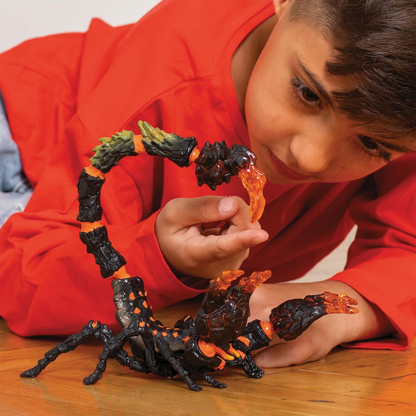 SCHLEICH ELDRADOR Creatures | Lava Scorpion 70142 | ELDRADOR Monster figure with movable pincers and stinger | great gift for girls and boys | ages 7+ | 21 x 14 x 14 cm