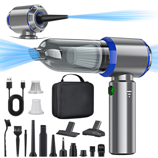 Handheld Cordless Vacuum, 3-in-1 Handheld Vacuum, 25000PA Strong Car Vacuum, 3-Speed 220000 RPM Handheld Vacuum, Cordless Mini Vacuum for Car, Kitchen, PC, Sofa, Office, Home & Pet Hair Cleaning.