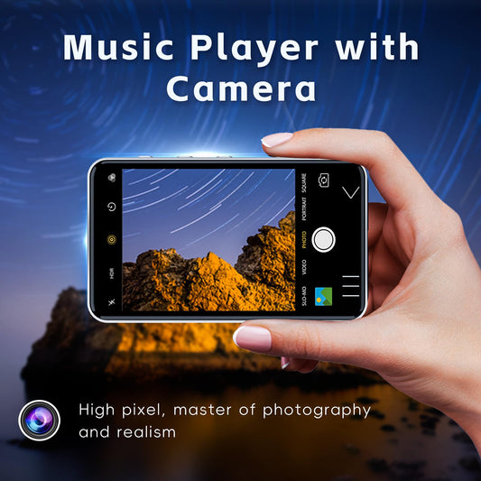 HIFI WALKER G7 MP3 Player with Bluetooth and WiFi- MP3 Player with Spotify and Camera, Android MP3 Player, Touchscreen 144GB MP4 Music Player with Speaker, Support YouTube, Audible