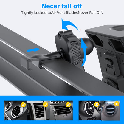 XWXELEC Tablet Holder for Car, iPad Holder for Car, Universal Windshield and Dashboard Mount, 360° Rotating Adjustable, Stable and Washable TPU Suction Cup, for 7"-12.9" Tablet Holder