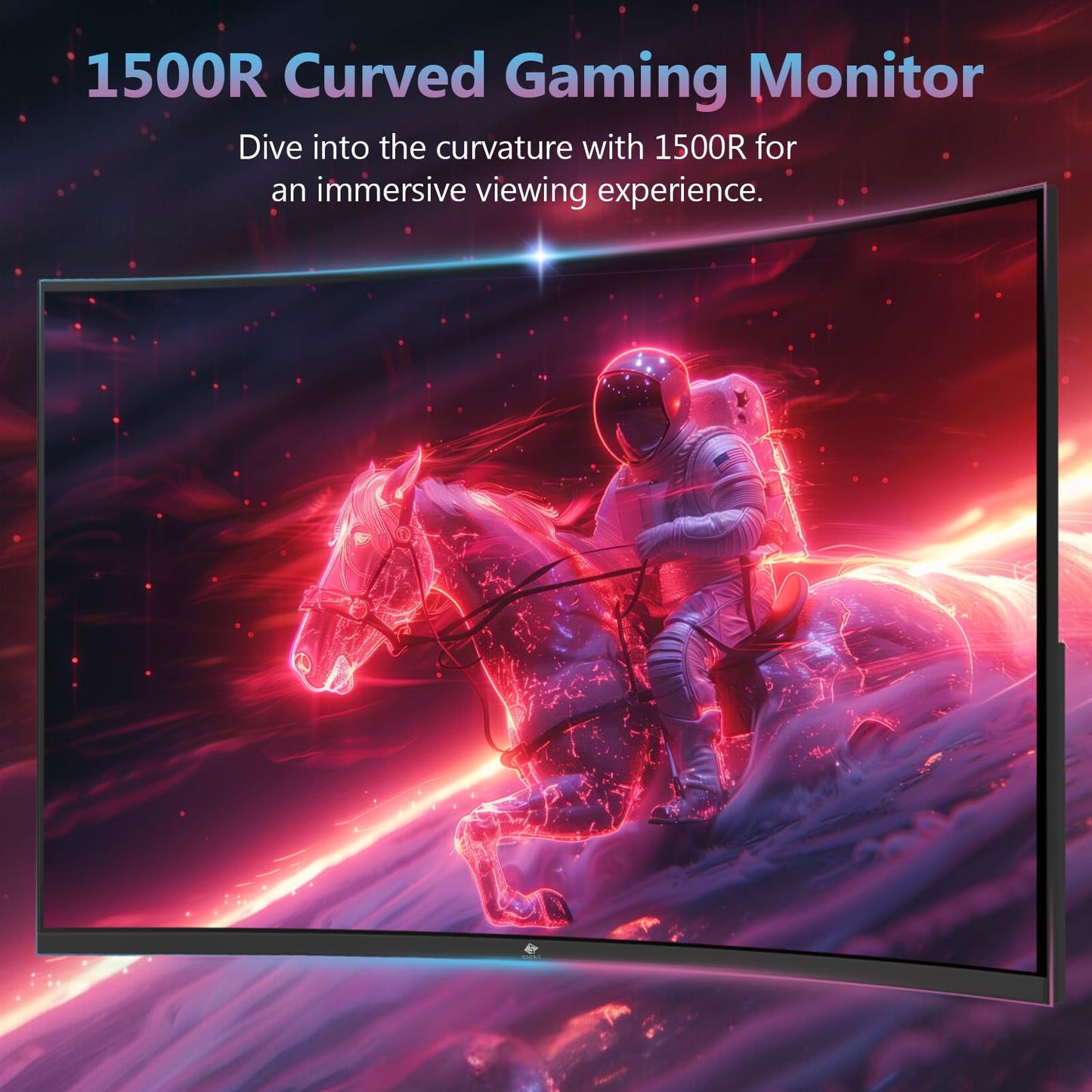 Z-Edge 27-inch curved gaming monitor with 280Hz (DP) and 240Hz (HDMI) refresh rates, 1ms MPRT response time, Full HD LED display, 350cd/m² brightness, 16:9 aspect ratio, FreeSync, HDMI 2.0 & DisplayPort 1.2 - Black (2025 Version)
