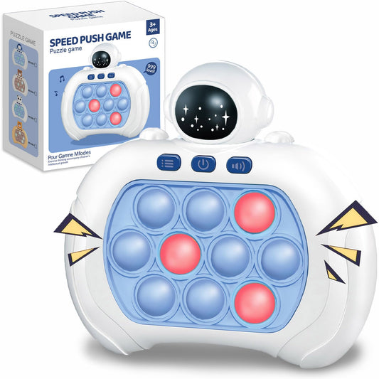 Quick Push Pop Game, Fidget Toys Pro for Kids & Adults, Handheld game, fast puzzle machine, push bubble stress toy, gift for boys, girls, teens.
