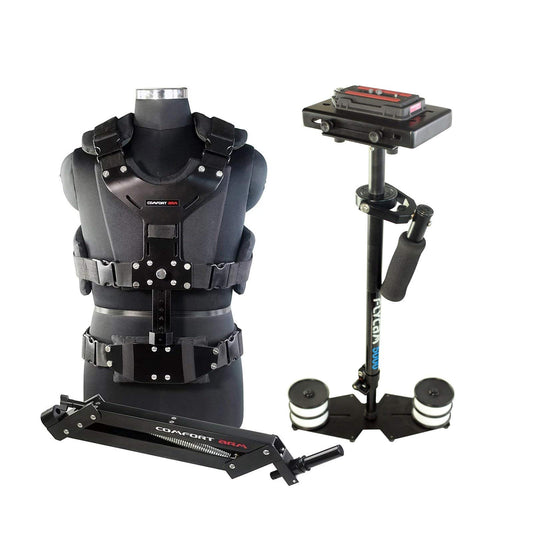 FLYCAM 5000 Video Camera Stabilizer with Comfort Arm and Steadycam Vest + FREE Table Clamp | Stabilization System for DSLR Camcorders up to 5kg/11lbs (FLCM-CMFT-KIT)