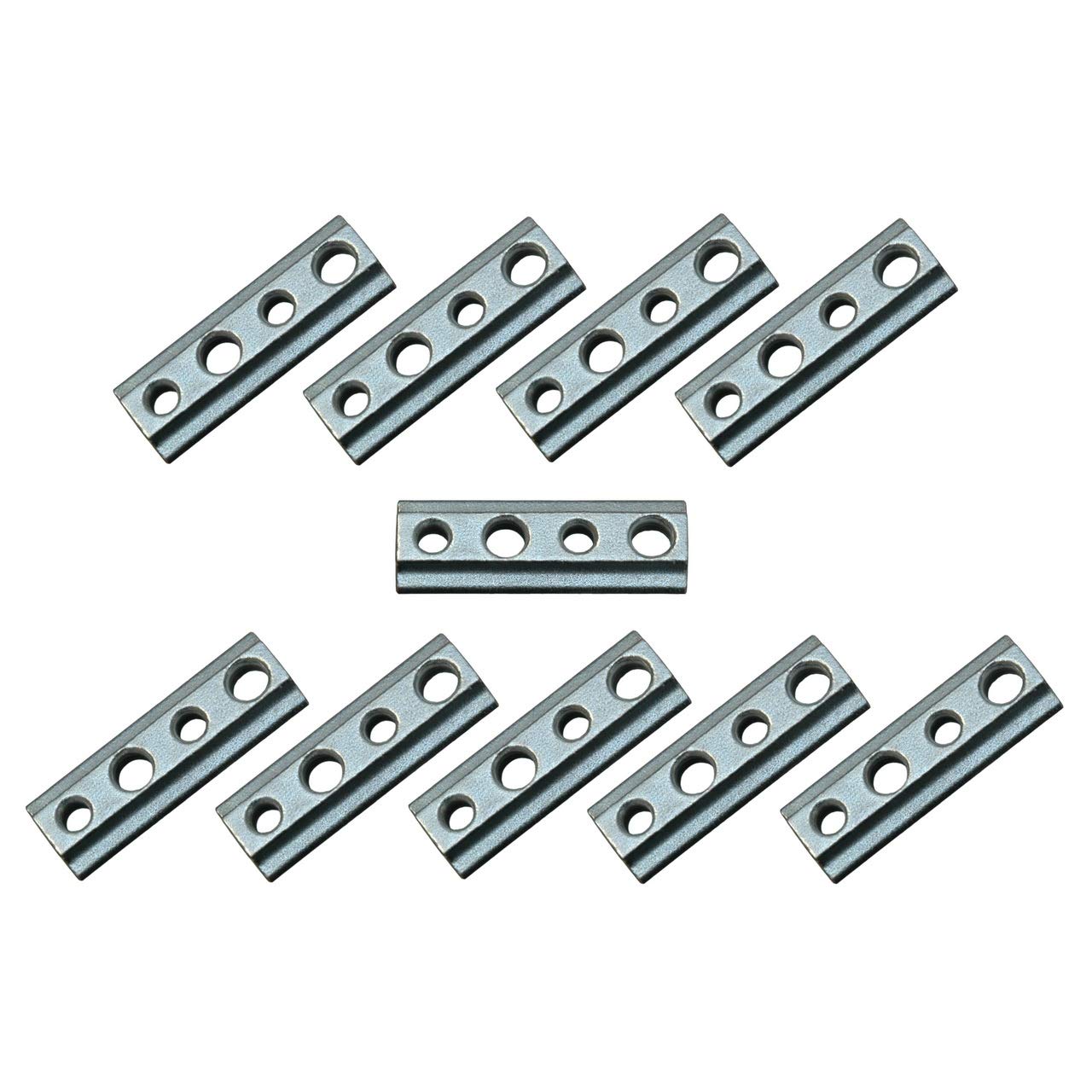 10 x T-slot nut with M6 + M8 thread for airline rail, steel galvanized
