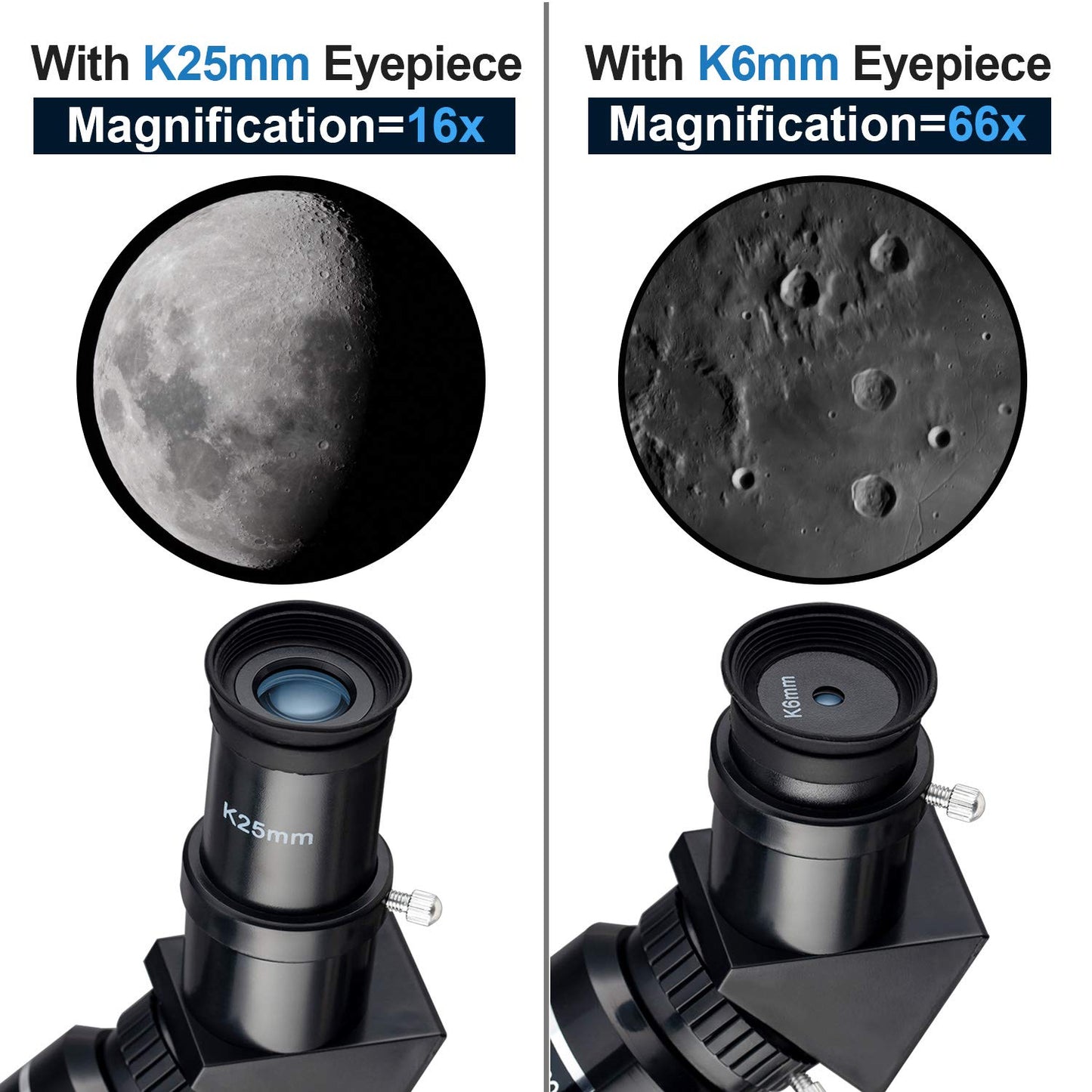 Astronomical telescope with tripod, Pro 400/70 FMC optical refractor glass telescopes. Telescope for children and adult beginners. Portable full kit.