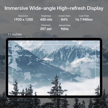 HONOR Pad X8a - Tablet, WiFi, 11 inch, 4GB + 128GB, 90 Hz FullView display, 8300mAh battery, 4 speakers, metal body, Android 14, Space Grey.