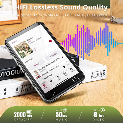 HIFI WALKER G7 MP3 Player with Bluetooth and WiFi- MP3 Player with Spotify and Camera, Android MP3 Player, Touchscreen 16GB MP4 Music Player with Speaker, Spotify, YouTube