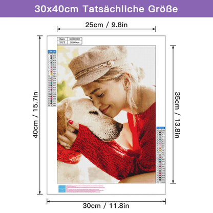 DPDP Diamond Painting Pictures Own Photo Personalized - Custom Custom Design Diamond Full Pictures Home Decor 70x90cm