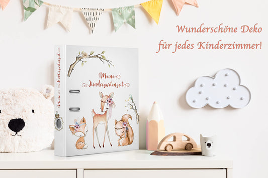 artpin® Collectible Folder Kindergarten A4, my kindergarten time - children's folder for 350 sheets collecting folder for girls woodland animals O2