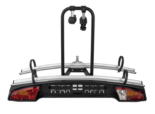 MENABO E-Bike bike carrier for tow bar, suitable for 2 bikes or eBikes.