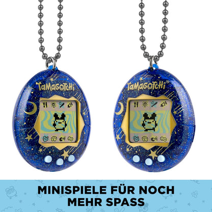 Bandai - Tamagotchi - Tamagotchi Original - Starry Night - Electronic virtual pet with color display, 3 buttons and games - Interactive pet in German - Kids' toy for ages 8 and up - 42970