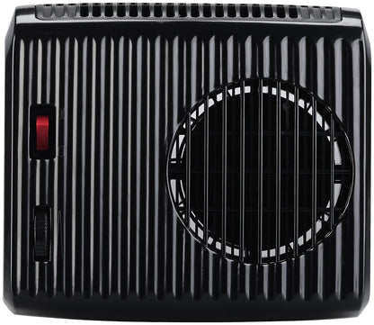 AGT Car Fan Heater: Electric ceramic auxiliary heater, 2 heat levels, 1,850 watts, 230V (defrost car windows electrically, electric window defroster, desk outlet).