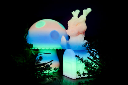 ZIRO PLA Glow Filament 1.75mm, Glow in the Dark 3D Printer Filament 1.75mm Color Changing Multicolor, 1kg (2.2lbs), Dimensional Accuracy +/- 0.03mm, GID Rainbow