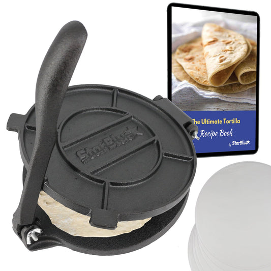 8-inch cast iron tortilla press