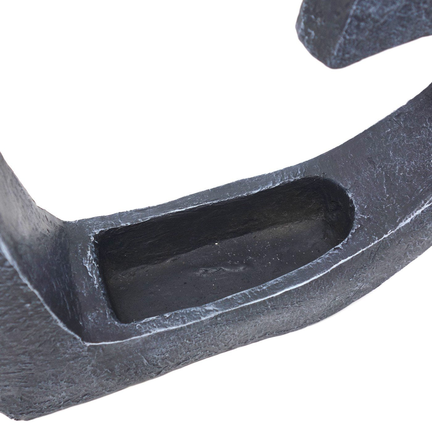 Burial plant heart standing with recess, grave decoration. Height 35 cm. 1 piece anthracite.