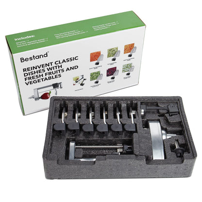 Stock spiralizer attachment compatible with KitchenAid stand mixer, packed with peeling, coring, and slicing, vegetable slicer (not the KitchenAid branded spiralizer)