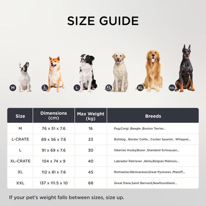 BEDSURE orthopedic dog bed for medium dogs - 89x56x7.6cm plush dog pillow washable dog mat in dark gray for medium dogs.