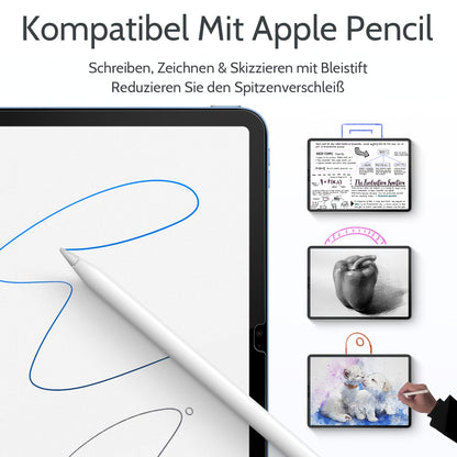 2 pieces of paper protection film for iPad 11/10th generation 10.9 inches 2022 & iPad 11 (A16) 2025, matte paper film anti-glare screen protector for drawing, writing, and note-taking screen protector