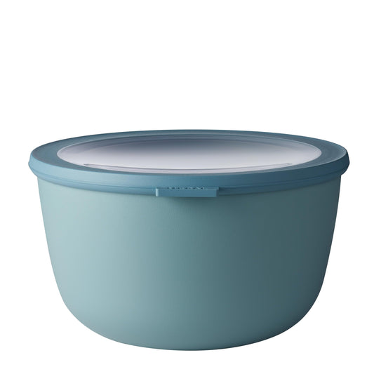 Mepal - Multi Bowl Cirqula Round - Storage container with lid - Suitable for airtight storage in the fridge, microwave-safe & as food storage containers - 3000 ml - Nordic Green