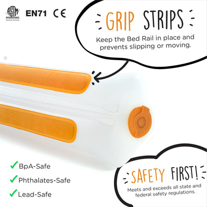 The Shrunks Inflatable Bed Rail Sleep Secure, 2 Count, White