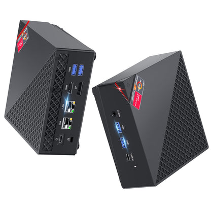 ACEMAGICIAN AM06 Pro Mini PC, AMD Ryzen 7 5825U (8C/16T, up to 4.5Ghz), 32GB DDR4 512GB M.2 SSD Mini Computer with W11 PRO | 4K Triple Display | Type-C | Dual Ethernet | WiFi 6 | BT 5.2