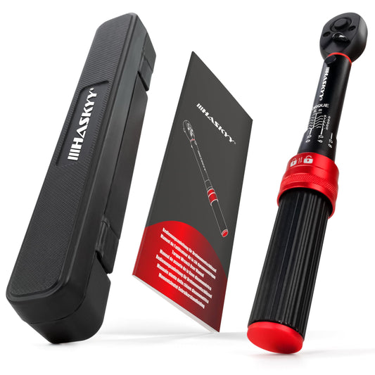 HASKYY Torque wrench 1/4 inch 1-10Nm Precision Bike E-Bike Motor Industry Micro Torque Ratchet Key ISO-calibrated in 0.1 steps