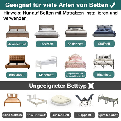 UISEBRT Bed Rail Bed Guard for Kids 60cm 5-Position Adjustable - Bed Rail Guard for Kids, Children Bed Rail for Co-Sleeping and Toddler Bed (60cm, Green Lake)