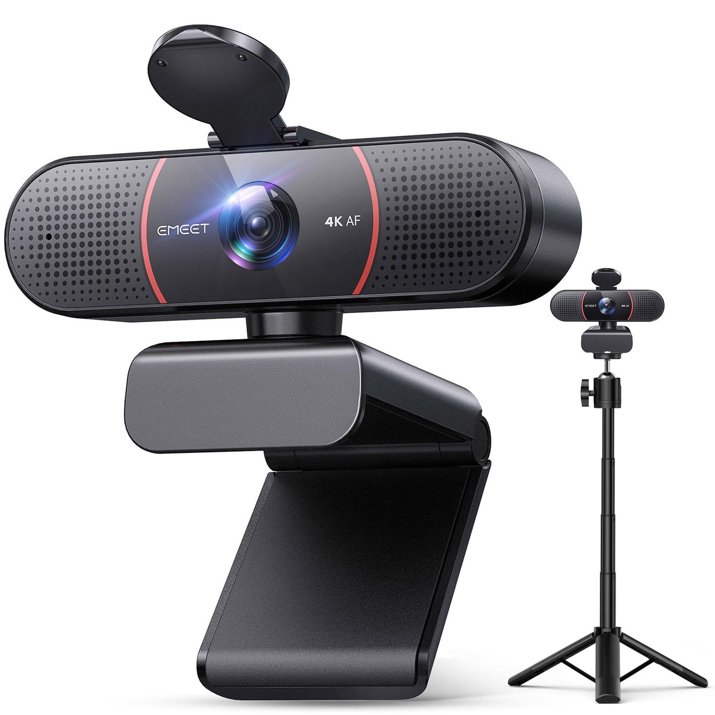 C960 4K Kit Webcam, UHD webcam with lens cover & dual microphone, PDAF autofocus, 73° streaming camera with automatic light correction, web cam PC for Zoom/Teams/YouTube, Linux, Win10, Mac OS