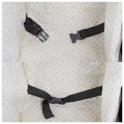 Baby swing, toddler swing, baby reclining swing, fabric swing, baby bouncer, cradle (design: grey, cream squares)