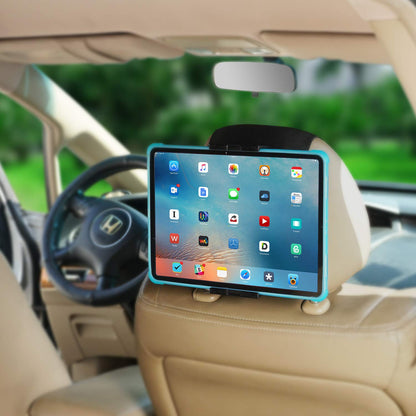 TFY Car Mount, car headrest mount for phones and tablets, compatible with devices with a 5 to 10.5 inch screen (Black)