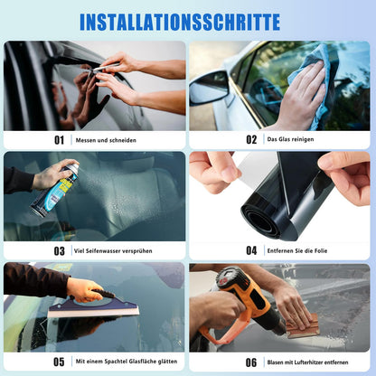 ARANA car tint film, 180" x 24", 70% VLT ceramic automotive universal window tint film, UV sun heat blocking privacy for home car and truck (24" x 15FT)