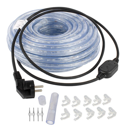 Forever Speed 20M outdoor LED light tube, 720 LEDs waterproof LED light tube for Christmas, wedding, roof, fence decoration lighting Cold white IP65