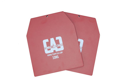 Team-CAC 2X 5kg weight plates for all common weight vests for CrossFit and Calisthenics equipment for faster muscle building and fitness - Total: 10kg weight!