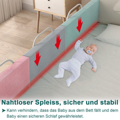 UISEBRT bed rail 60cm, child bed guardrail for kids, adjustable height safety guardrail for toddlers, babies, and children, pink.