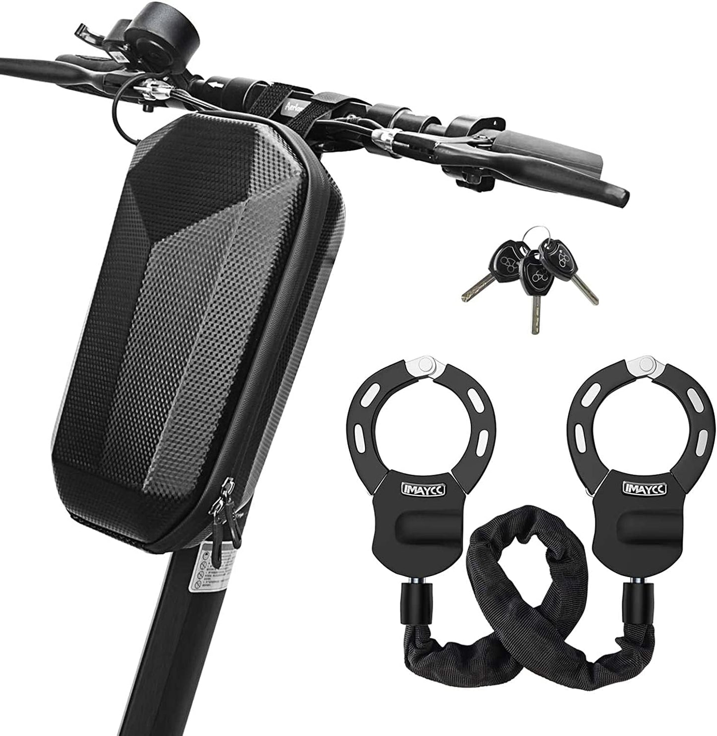 IMAYCC E Scooter lock, handcuff lock, bicycle accessory, lock for e scooter, includes a portable hanging bag.