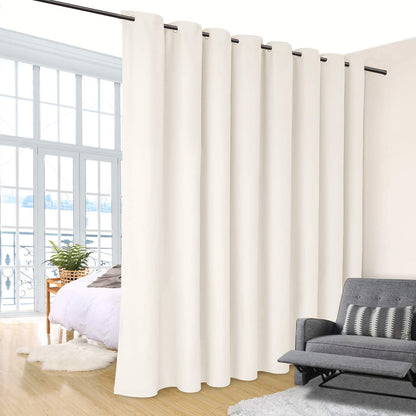Telescopic pole, 310-410cm, black, clamp rod for curtains and room dividers, retractable curtain rod, tension rod