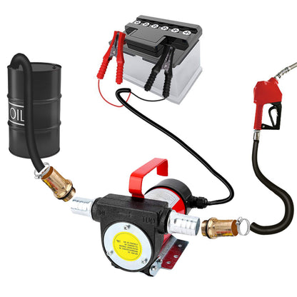 12V oil suction pump diesel pump, fuel pump gasoline pump 12V electric oil pump oil transfer pump pumping liquid 12V 160W 40L/min for and kerosene