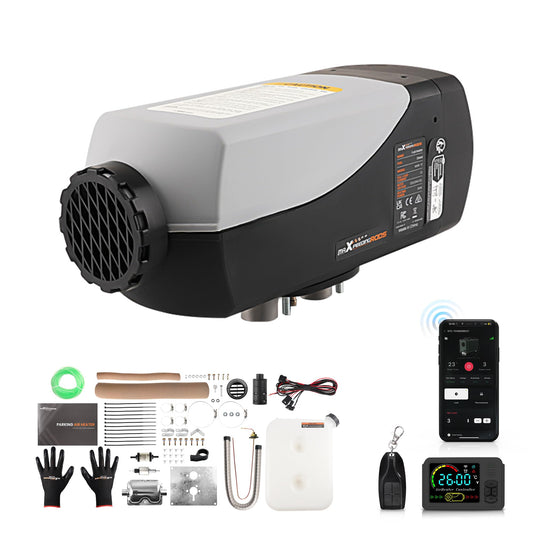 maXpeedingrods 2KW 12V diesel air heater for trucks, campers, boats, and yachts with LCD switch