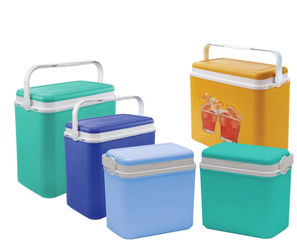 Cool box | Passive cooler | Plastic cooler bags with polystyrene thermal insulation (36 L, Turquoise)