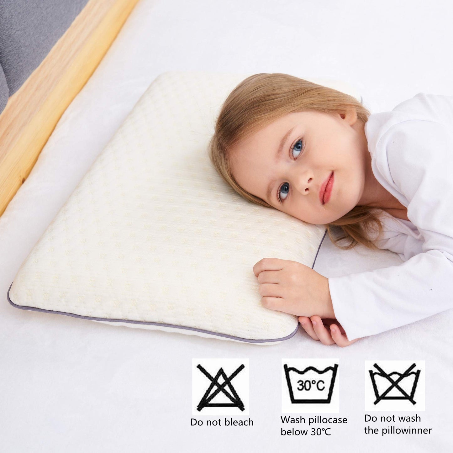 Children's memory foam pillow Hypoallergenic pillow for kids Flat children's pillow 3-10 years old