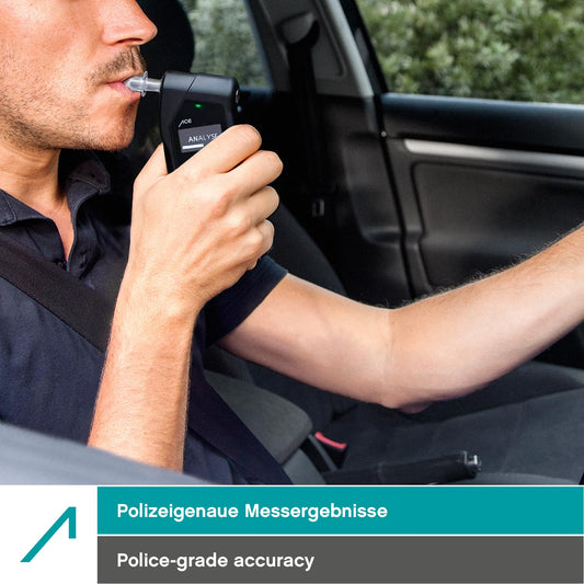ACE X Breathalyzer - Digital Alcohol Tester - Police-grade Alcohol Tester - TU Wien Test Winner (99.1% Accuracy)